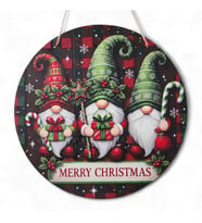 Yılbaşı Cüceleri Kapı ve Duvar Süsü Merry Christmas 2