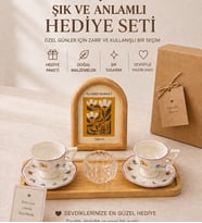 türk kahvesi fincanı çerçeve hediye seti, anneler günü hediyesi,yeni ev hediyesi