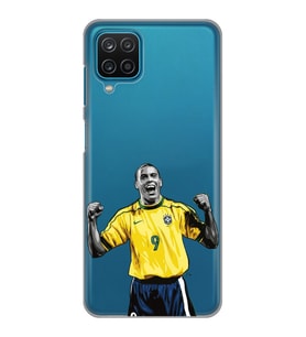 Samsung Galaxy A22 Uyumlu Ronaldo Nazario Futbol Tasarımlı Şeffaf Telefon Kılıfı