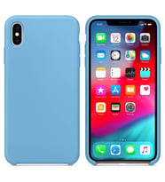 Apple iPhone XS Max Altı Açık Liquit Lansman Silikon Gök Mavisi