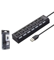 Usb Hub 7*Usb Siyah HDX7001