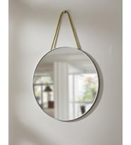 DEKORATİF GOLD METAL KENARLI  YUVARLAK  VE OVAL KENARLI AYNA (Silver)
