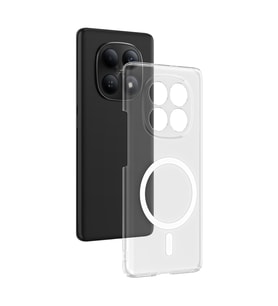 Redmi Note 15 4G Kılıf Kablosuz Şarj ve Magsafe Destekli SlimSafe Premium Sert PC Silikon Kapak (Renksiz)