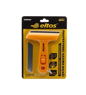 Eltos Cam Kazıma Bıçağı Yedek Jiletli Saplı 14.5 cm CKS002