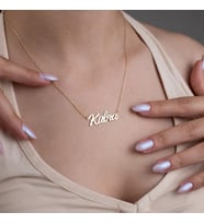Kişiye Özel 925 Ayar Gümüş İsim Kolye