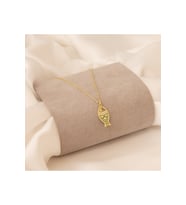 MİNELİ BALIK GÜMÜŞ KOLYE (Gold)