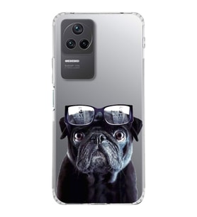 PrintiFy Poco F4 ile Uyumlu Köpek 3 Kamera Korumalı Şeffaf Kılıf