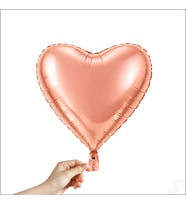 Kalp Folyo Balon, 45 cm - Rose Gold