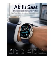 Mey İthalat® Akıllı Saat Sesli Görüşme Titreşimli GPS Bağlantısı Müzik Dinleme Sosyal Medya Bildirim