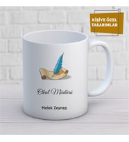 Kişiye Özel İsim Yazılabilir Okul Müdürü Kupa Bardak