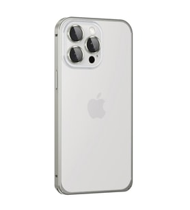 Joko Apple İphone 15 Pro Max Metal Bumper Mat Kapak - Gri