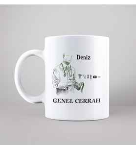 Genel Cerrah Tasarımlı Kupa Kişiye Özel