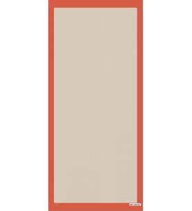 Kazayağı Desen Pavia Seri Şal Eşarp Askısı ile Birlikte 90X200 cm Krem Kırmızı-9