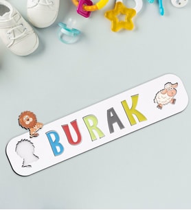 BK Toys Çocuklara Özel İsimli Ahşap Eğitici Yapboz Puzzle-2
