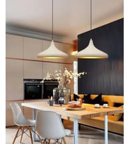 Mylights ikili modern spor mada üstü sarkıt avize. Taban siyah kasa 60cm en  (Beyaz)