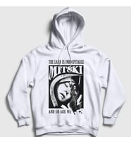 Presmono Unisex Beyaz Inhospitable Müzik Mitski Kapüşonlu Sweatshirt 543497tt