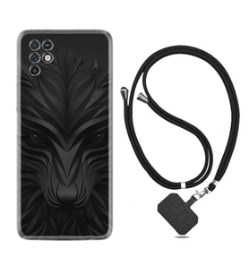 INFINIX Note 11 Pro Note 10 Hot 9 Play Kılıf Boyun Askılı Silikon Black Fox 1325