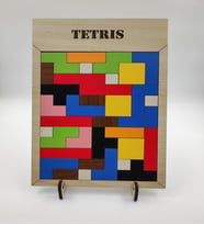 MONTESSORİ  AHŞAP TETRİS PUZZLE ZEKA OYUNU TETRIS