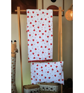 Pazen Bebek Battaniyesi 110x110 Çift Taraflı Çift Katlı Yastık Kılıflı Set