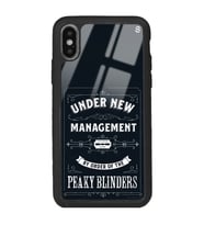 iPhone Xs Max Peaky Blinders Management Tasarımlı Glossy Telefon Kılıfı