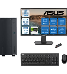 Asus Expertcenter P500MV Intel Core I5-13420H 32GB Ddr5 4tb SSD Freedos 4GB/GT730 100HZ IPS 27" Mon Minitower Masaüstü Bilgisayar WF5136216512B0DF15+Zettausbbellek