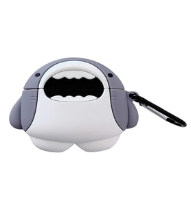 Microsonic Samsung Galaxy Buds 3 Pro Kılıf Cartoon Figürlü Silikon Crtn-Fgr-Kpkblk (Beyaz-Gri)