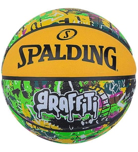 Spalding Basketbol Topu 2021 Green Yellow Graffiti Size:7 84374Z