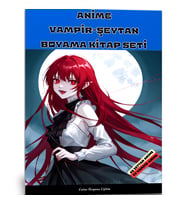 Anime Vampir Kız – Anime Şeytan Kız Boyama Kitabı (2 Kitap)