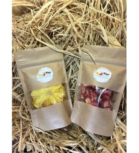 DOĞAL KURUTULMUŞ ŞEKER İLAVESİZ KATKISIZ ANANAS-ÇİLEK 2Lİ PAKET