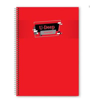 Defter A4 Spiralli 60 Yaprak Çizgili A4 Siparalli Defter Telli Defter 60 Yaprak Çizgili (Kırmızı)