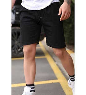 Spor Penye Short (Siyah)