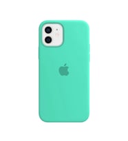 IPHONE 11 UYUMLU LOGOLU İÇİ KADİFE LANSMAN TELEFON KILIFI (Yeşil)