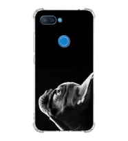 PrintiFy Xiaomi Mi 8 Lite Uyumlu Köpek 1 Baskılı Şeffaf Köşe Korumalı Antişok Kılıf