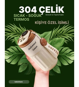 304 Çelik Sıcak - Soğuk Kişiye Özel Termos