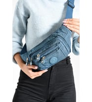 Unisex Bel Çantası Free Bag Klinkır Kumaş Hafif Yağmur Geçirmez Kumaş Çok Cepli