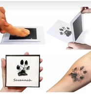 Kedi Köpek Pati İzi Fotoğraf Çerçevesi Seti