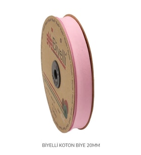 Biyelli Pembe Pamuk ( Koton ) Biye 2 cm - 25 m (Mavi)