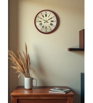 MCG  36 Cm Kırmızı Retro Duvar Saati
