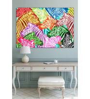 dekoratif tablo, kanvas tablo, zebra resmi
