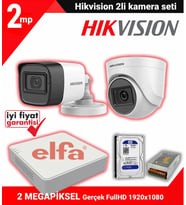 Hikvision Marka Full HD ColorVU Montaj Dahil Şok Fiyat