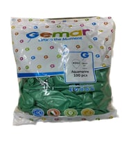 Gemar Parti Doğum Günü Organizasyon Balon - 28 Cm. - Aquamarine Green / Deniz Yeşili - 100 Adet