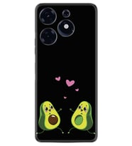 Tecno Spark 10 Pro Kılıf Silikon Desen Özel Seri Aşık Avokadolar 1642