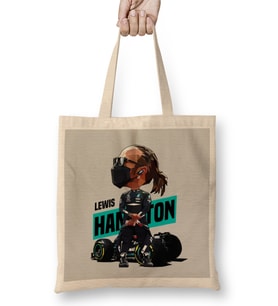 Lewis Hamilton Tooned Hamilton Bez Çanta Uzun Saplı