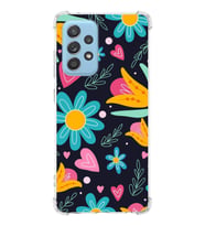 PrintiFy Samsung A52S 5G Uyumlu Retro Color 1 Baskılı Şeffaf Köşe Korumalı Antişok Kılıf