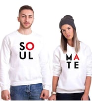 Tshirthane Soul Mate Sevgili Kombinleri Sweatshirt Kombini (Tek Ürün Fiyatıdır.)