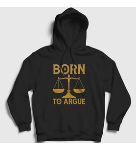 Presmono Unisex Siyah Argue Hediye Attorney Lawyer Avukat Kapüşonlu Sweatshirt 536218tt