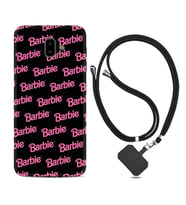 Samsung J6 Plus J7 Prime J7 Pro M20 Kılıf Boyun Askılı Silikon Barbie 1404