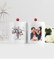 BK Gift Kişiye Özel Babalar Günü Hediyesi Fotoğraflı Kupa Bardak-16 (Beyaz)