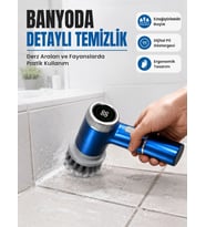 Kablosuz Elektrikli Döner Temizlik Fırçası ile Zorlu Kirleri Kolayca Temizleyin