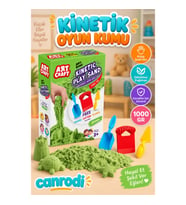 03692 AKSESUARLI YEŞİL KİNETİK OYUN KUMU 1000 GR